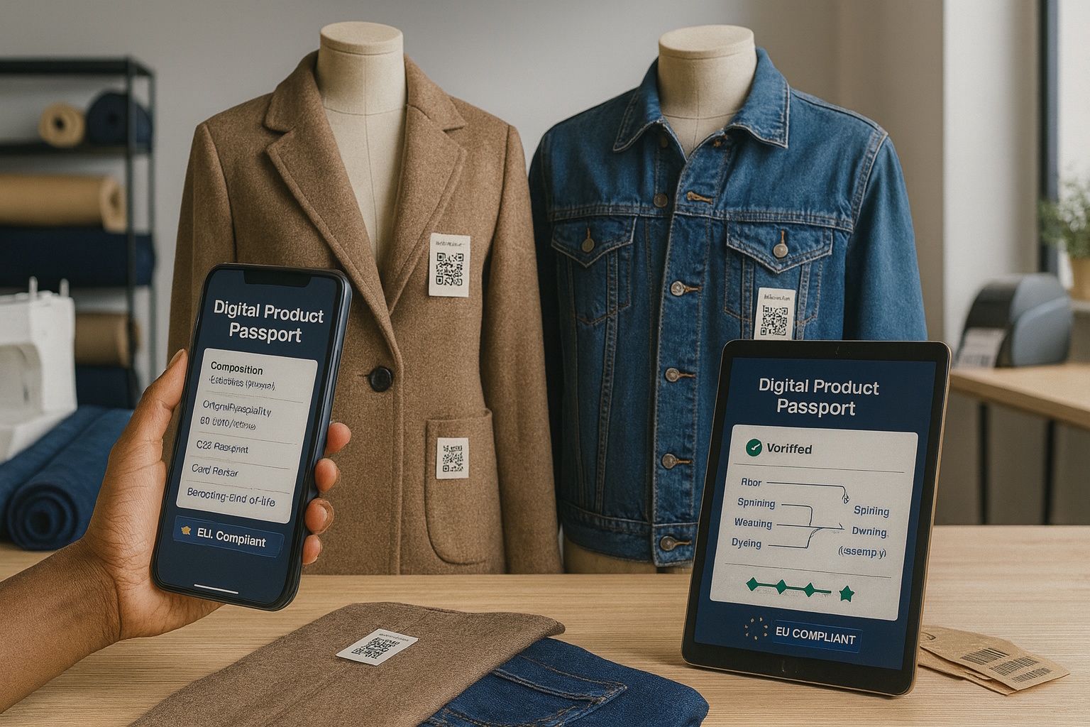 Passaporti digitali di prodotto (DPP) per moda e tessile: tracciabilità e compliance ESPR