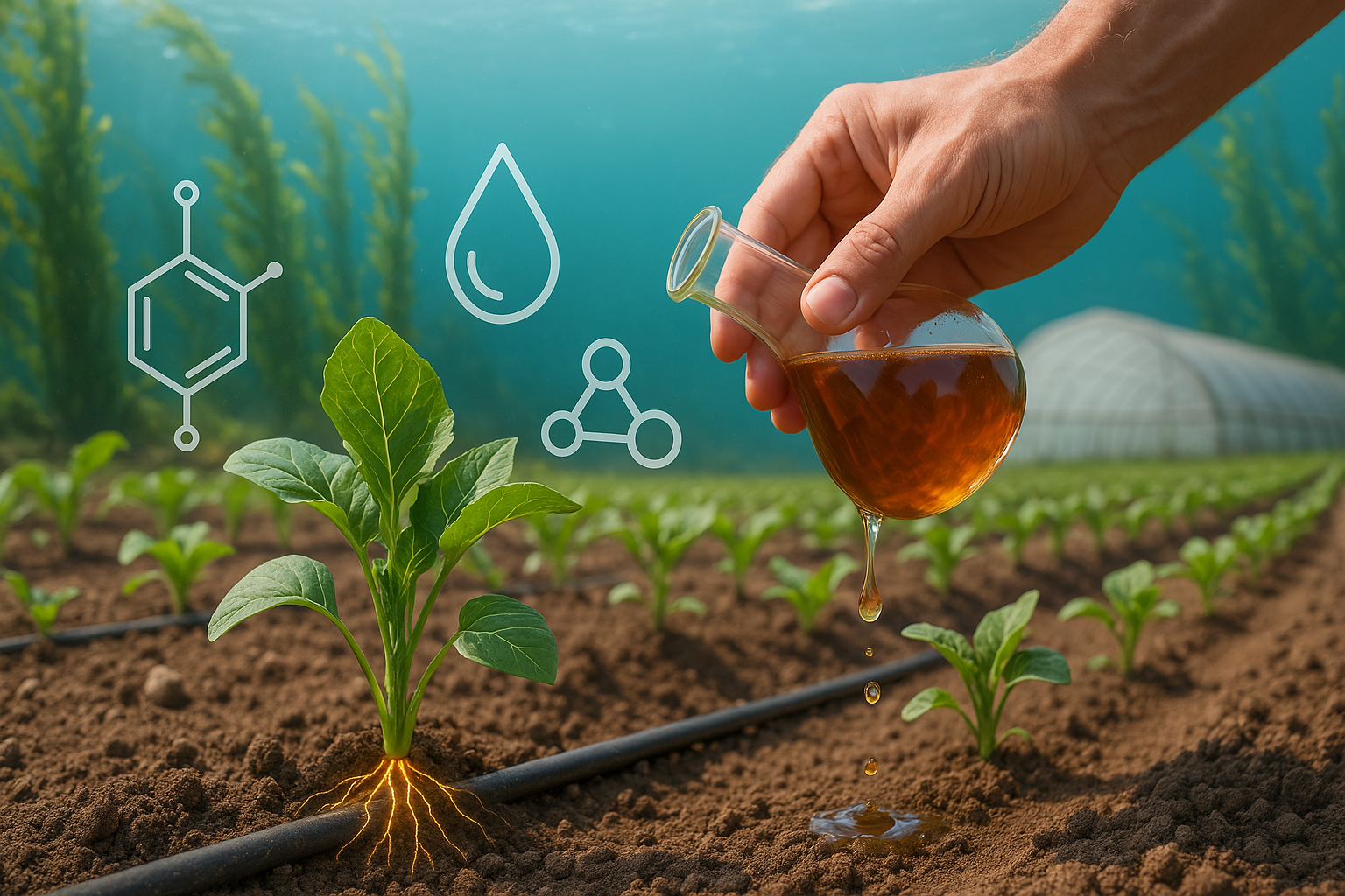 Biostimolanti da alghe per fertilizzanti sostenibili