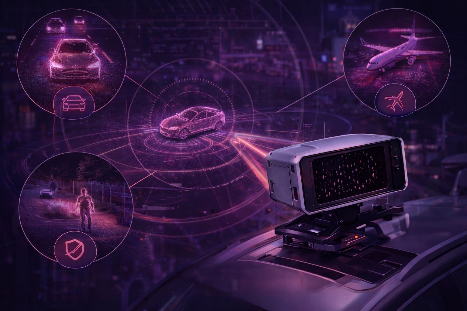 Radar di imaging ad alta risoluzione/precisione per automotive, aerospace e security