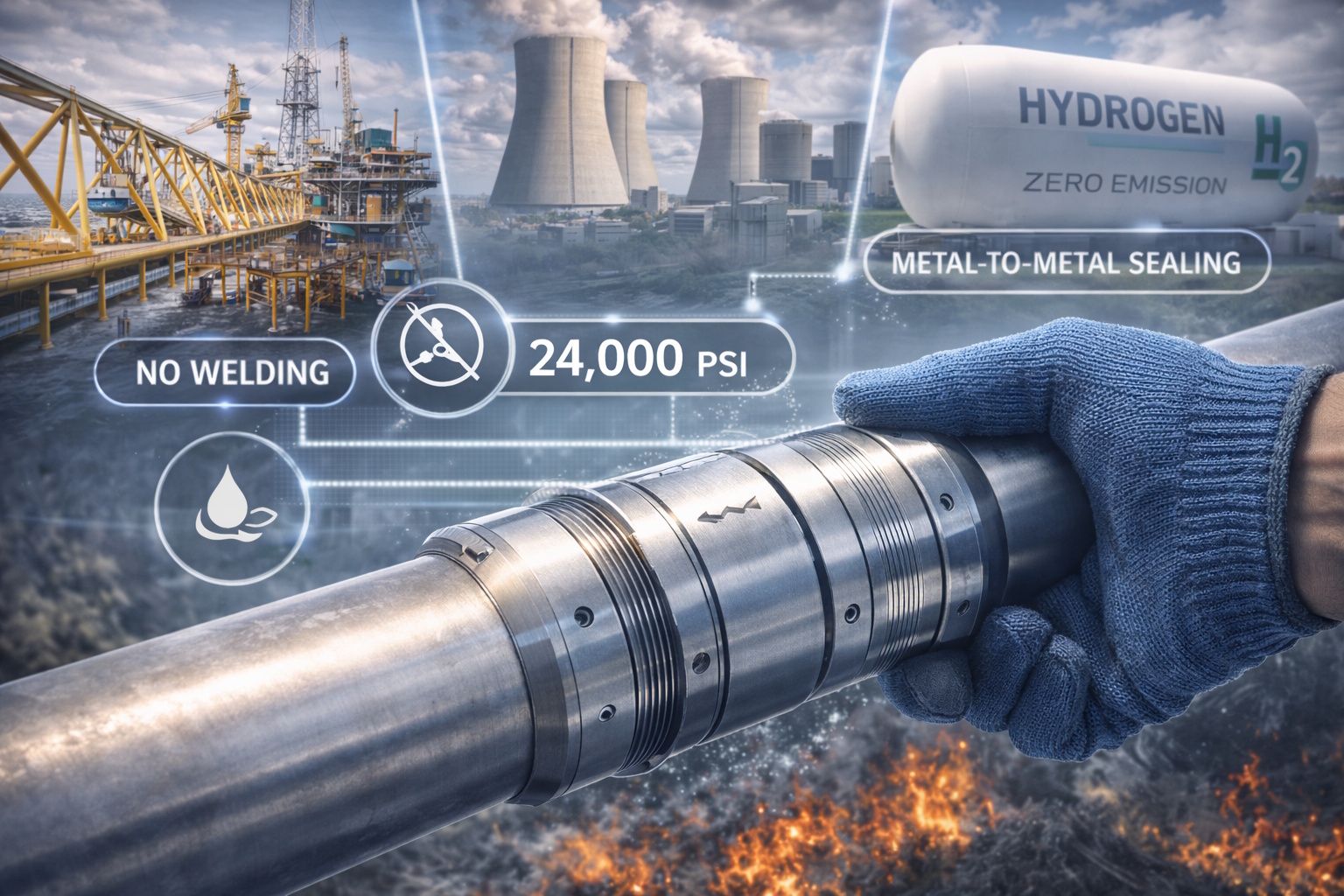 Connettori meccanici saldatura-free per tubazioni critiche