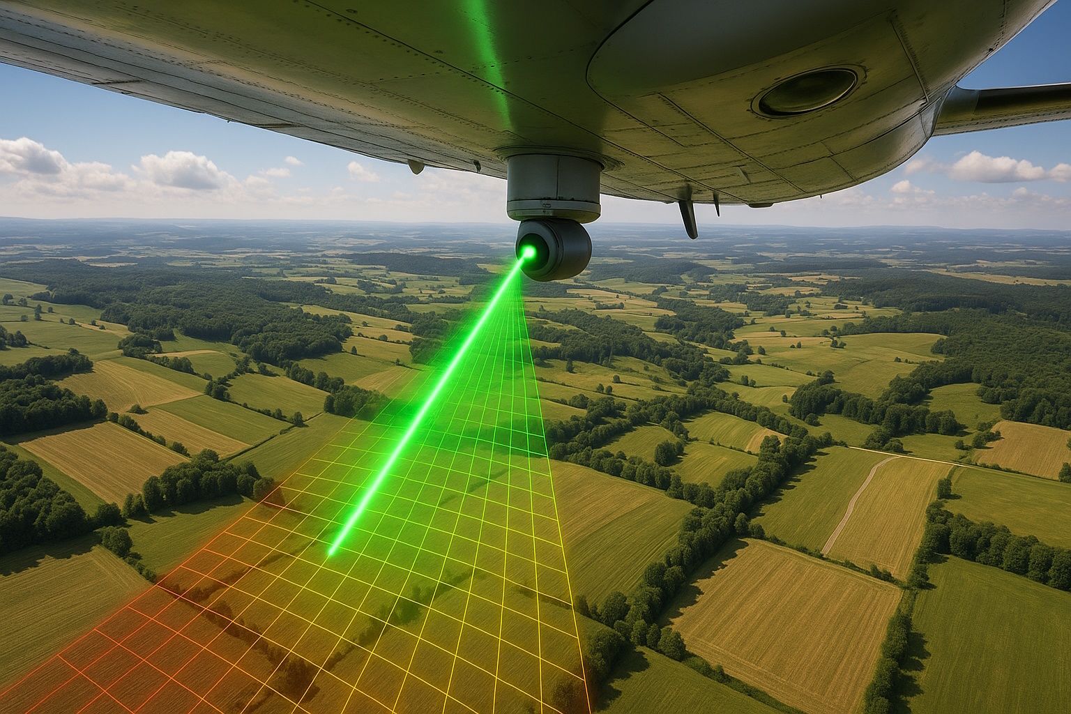 Laser scanning aereo