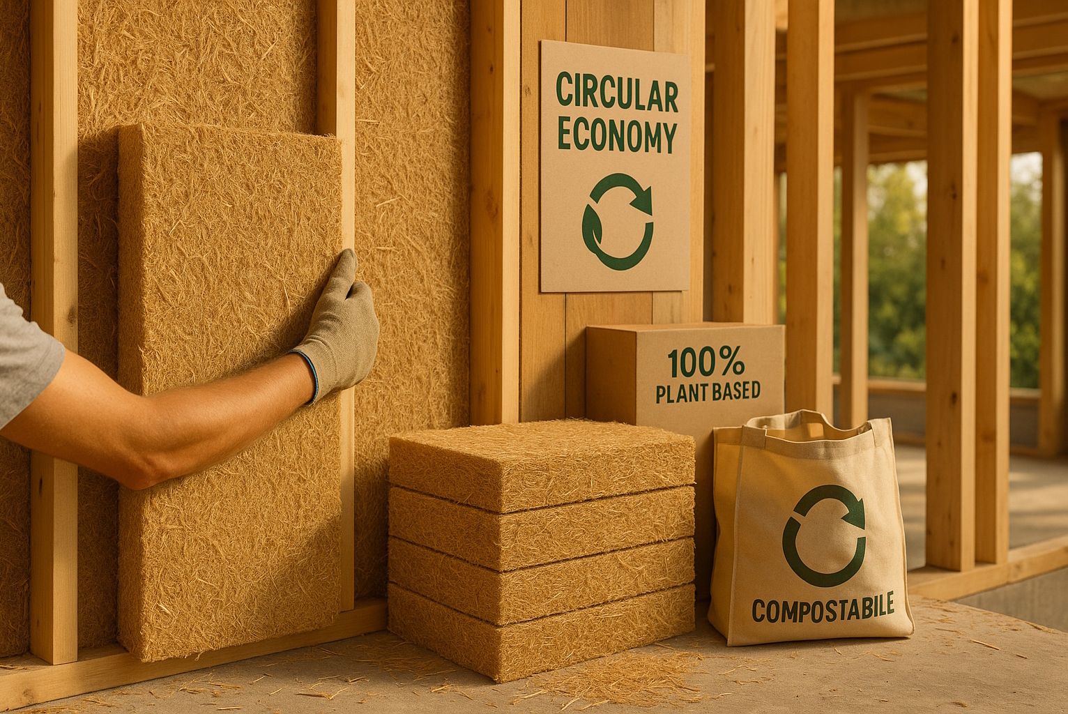 Isolamento in paglia eco-progettato — partner per Horizon NEB/CL6