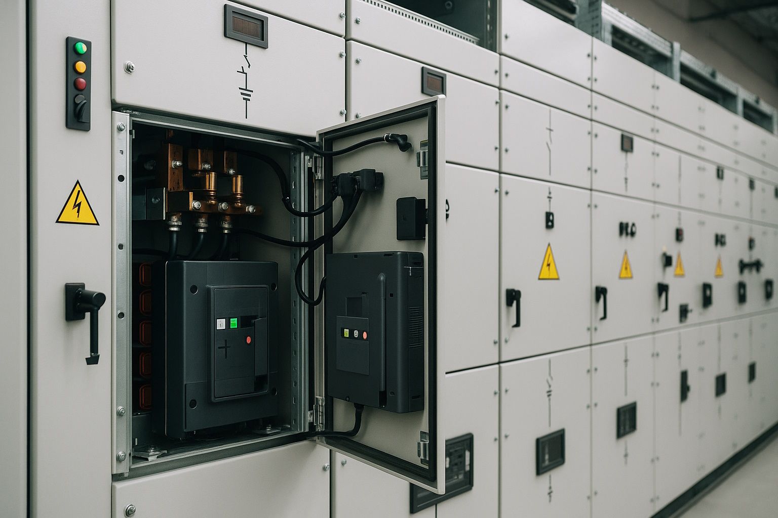 Sistema di sicurezza per quadri elettrici industriali