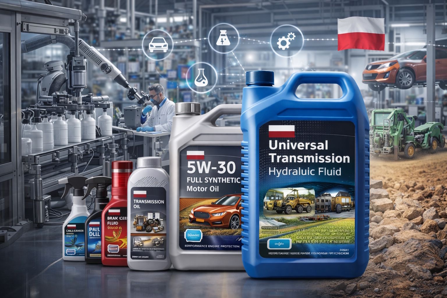 Produttore polacco di lubrificanti e fluidi tecnici cerca partner commerciali e produttivi