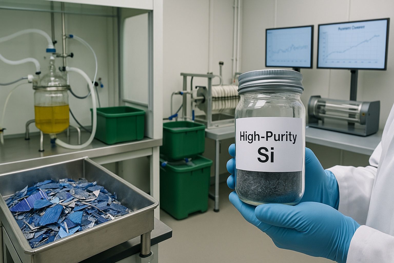 Recupero chimico di silicio ad alta purezza da rifiuti fotovoltaici: richiesta tecnologia/partner
