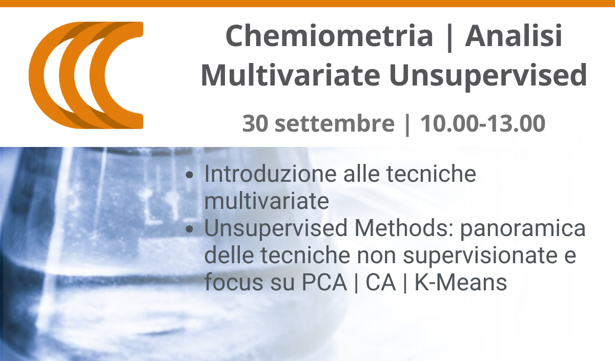 30/09 Corso Chemiometria - Analisi Multivariate Unsupervised