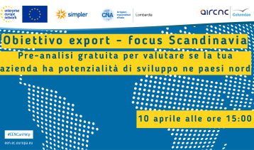 Vai alla notizia Partecipa al seminario "Obiettivo Export - Focus Scandinavia"