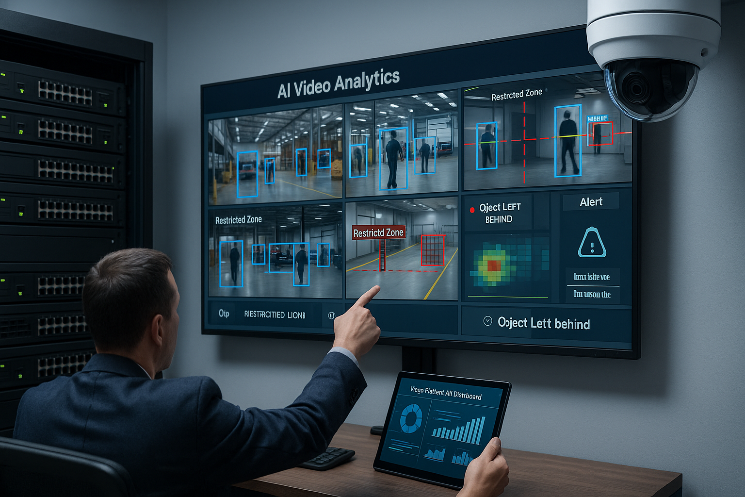 Sicurezza intelligente basata su IA e imaging — telecamere IP / NVR / VMS