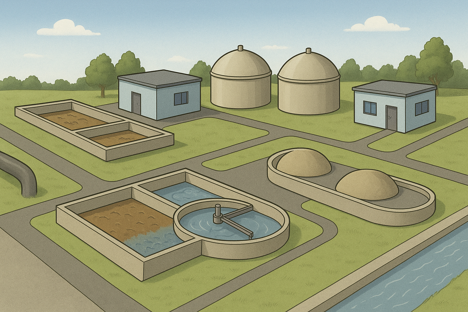 Piattaforma AI per impianti di trattamento acque reflue