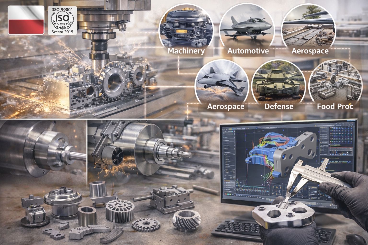 Azienda polacca di lavorazioni CNC e utensileria cerca partner industriali